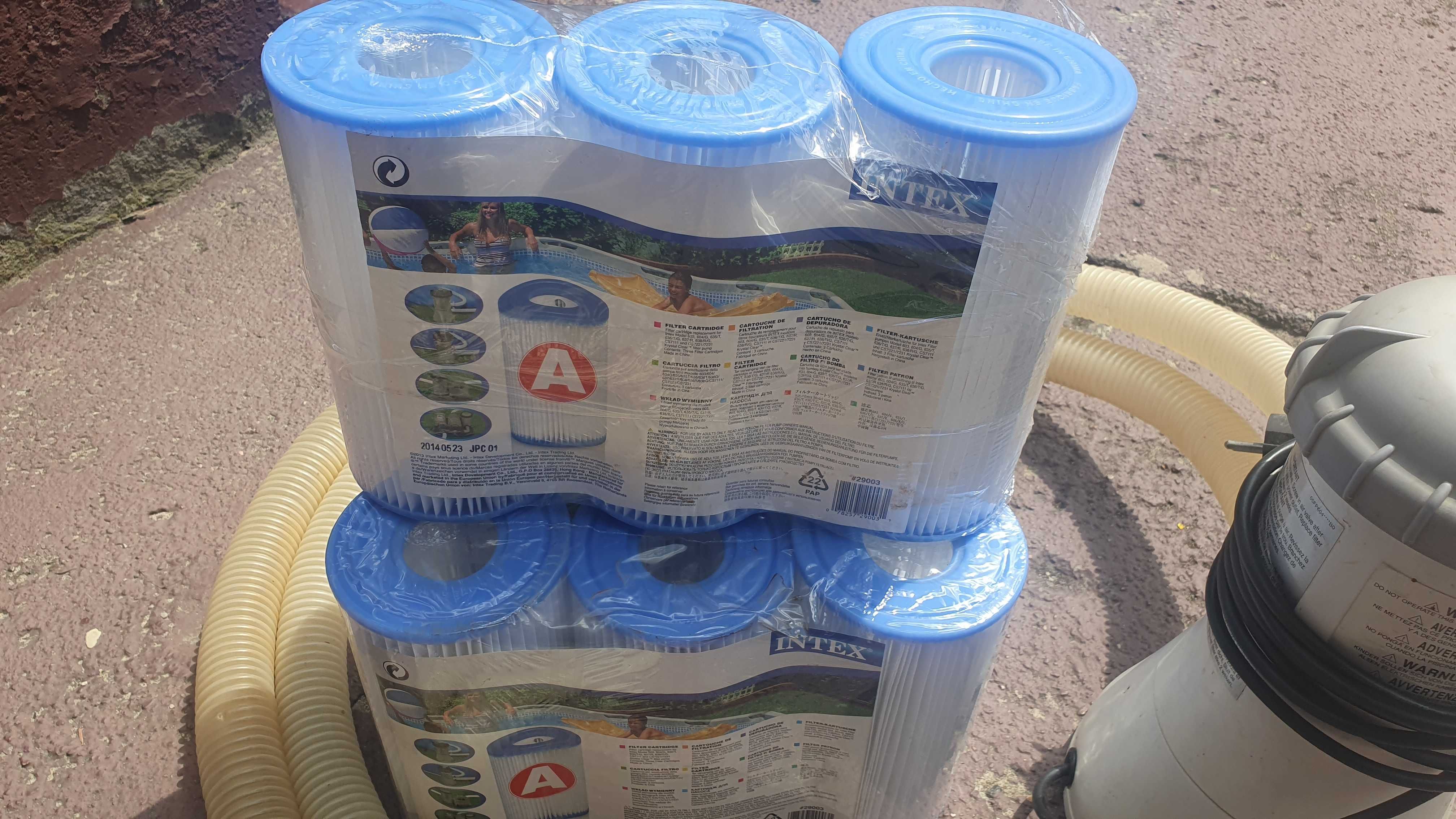 2 pompy do basenu,filtry intex a,węże