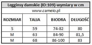 109. Legginsy damskie bezszwowe S-L