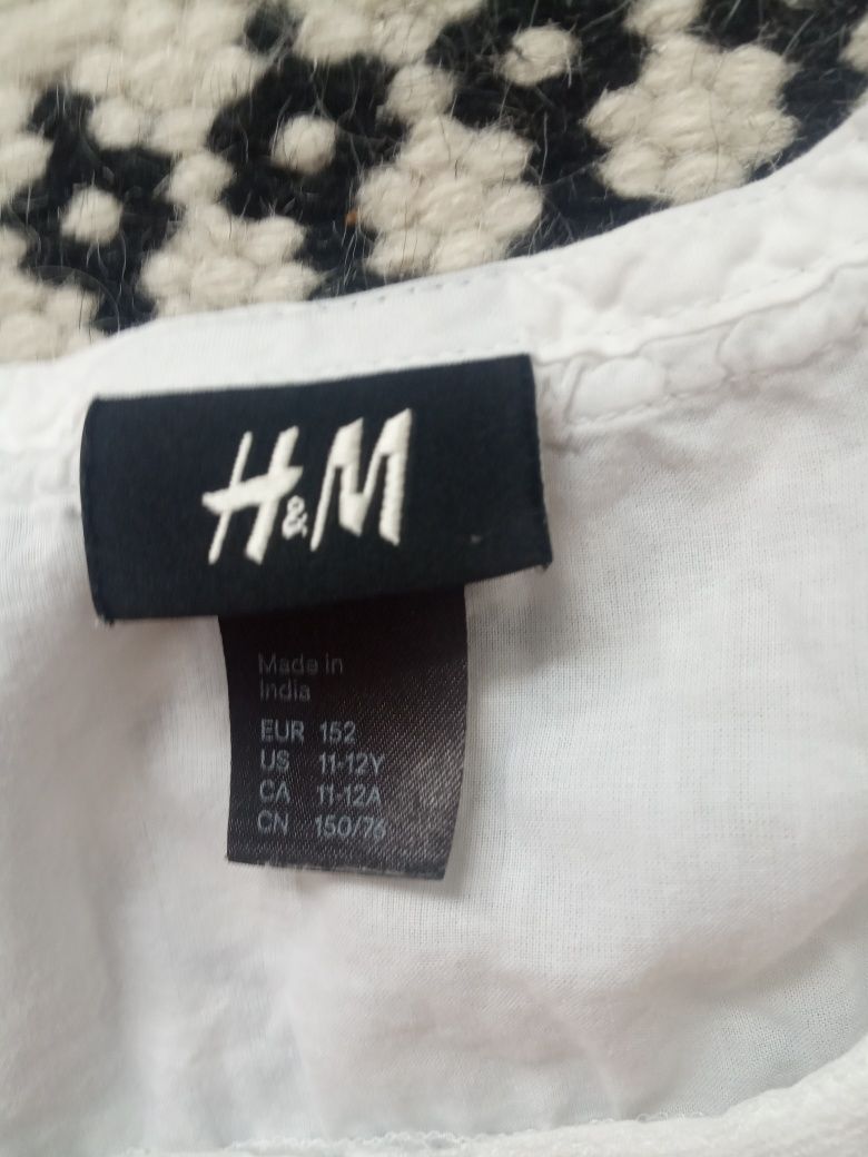 Biała bluzka rozm. 152 h&m