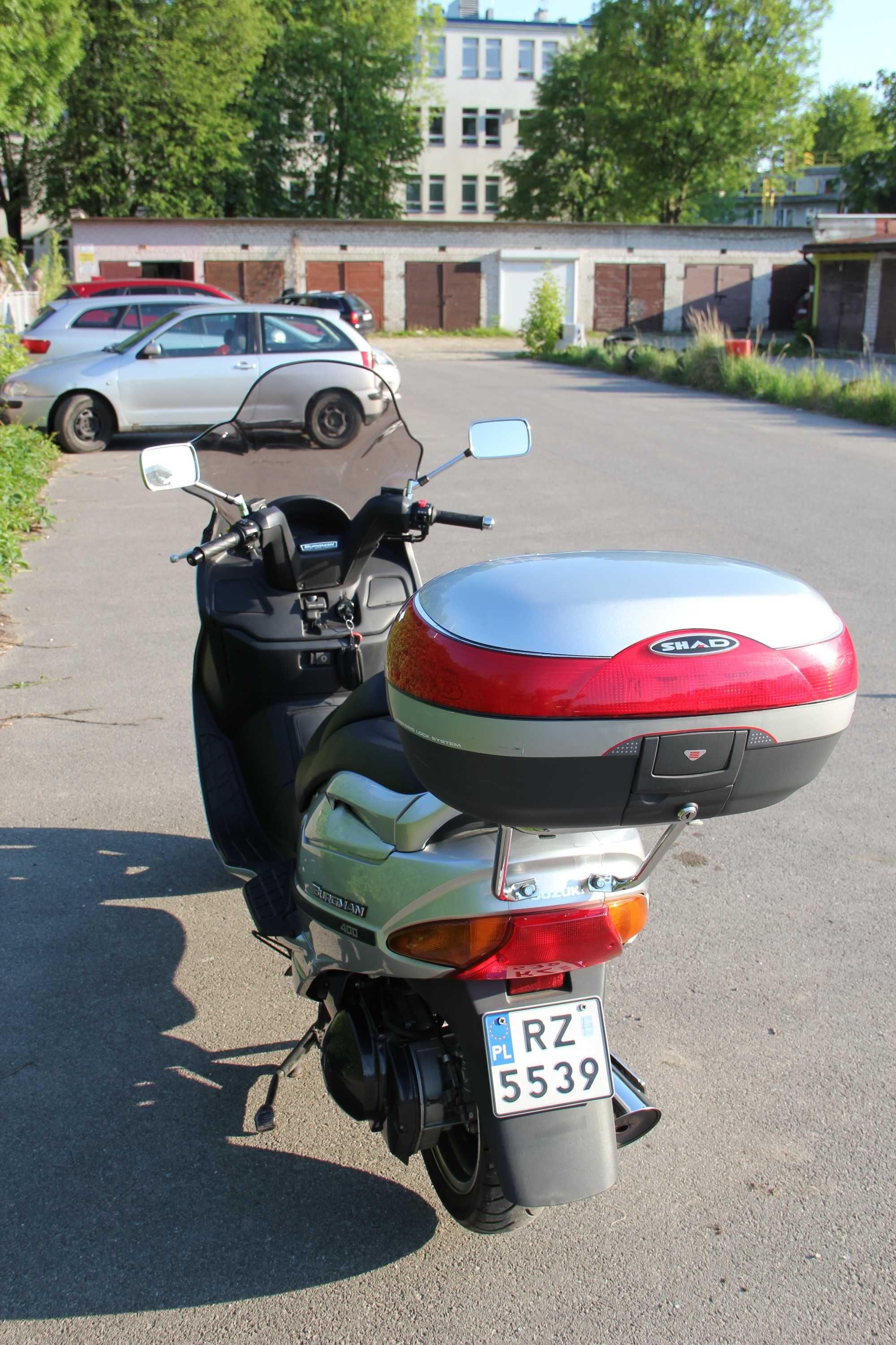 Suzuki Burgman400 / Stan Bdb / A2 / Kufer+ 2xKask