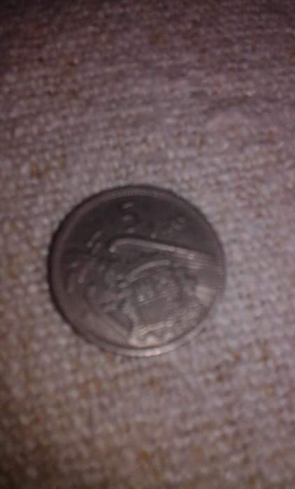Moeda de 5 pesetas 1957