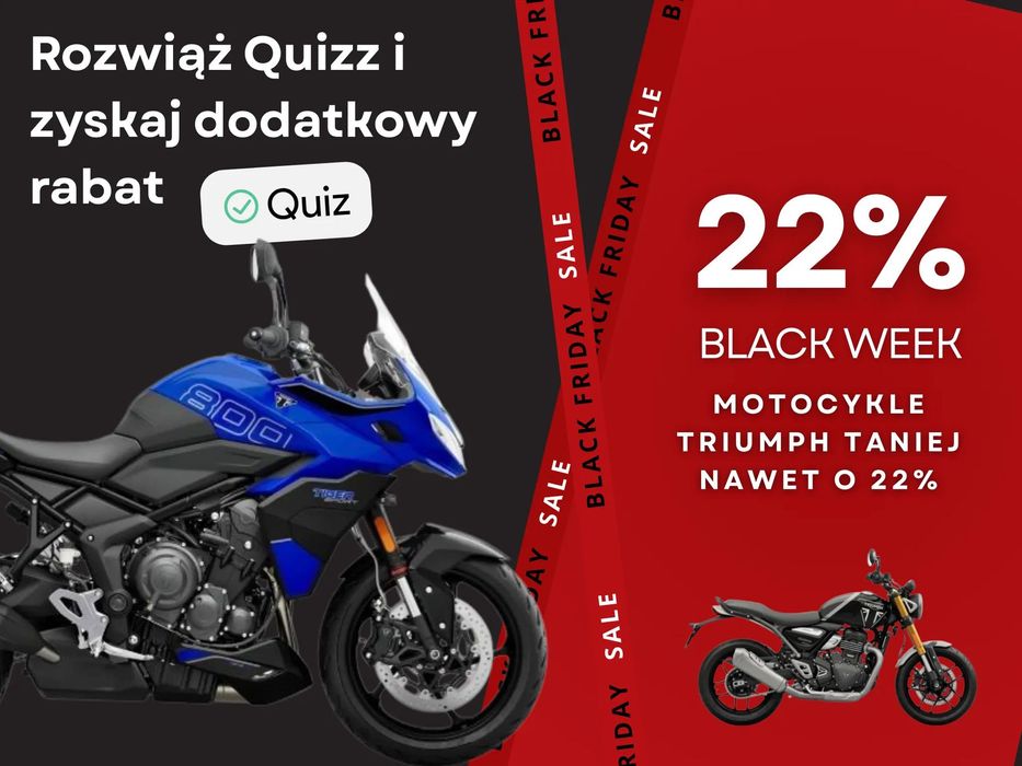 Triumph Tiger Black week w Triumph Białystok Tiger 800 Sport do wyczerpania zapasów