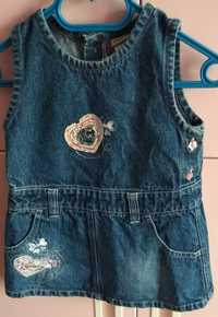 Sukienka jeans 86/92/98