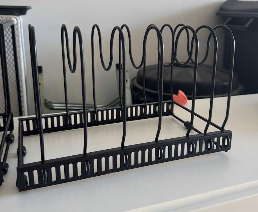 Expandable Pot Rack and Pan Organizer Rack (prateleira de cozinha)