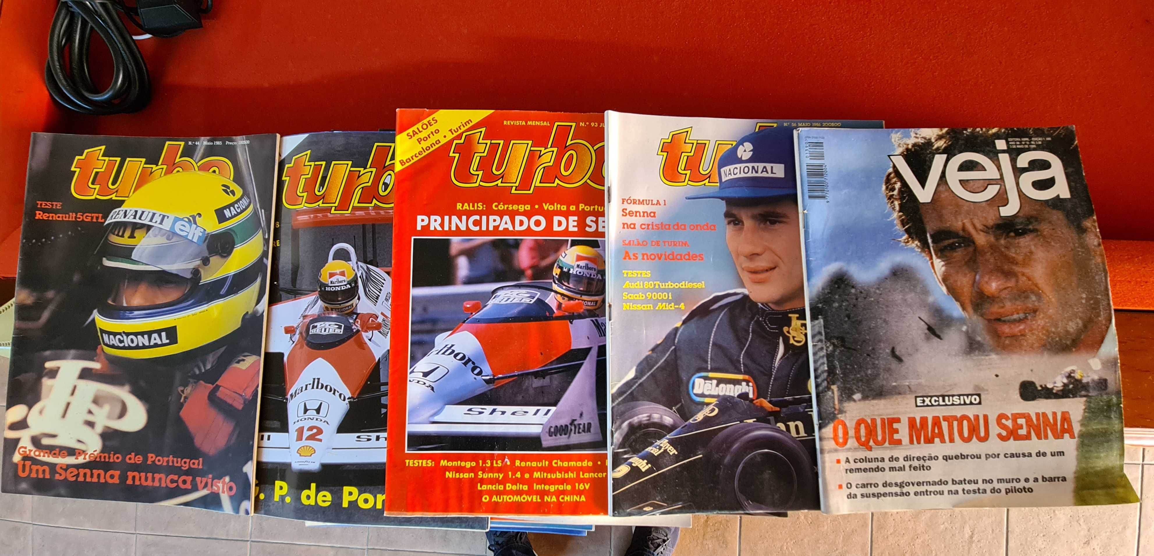 Revistas desporto F1 - GP Portugal e Ayrton Senna