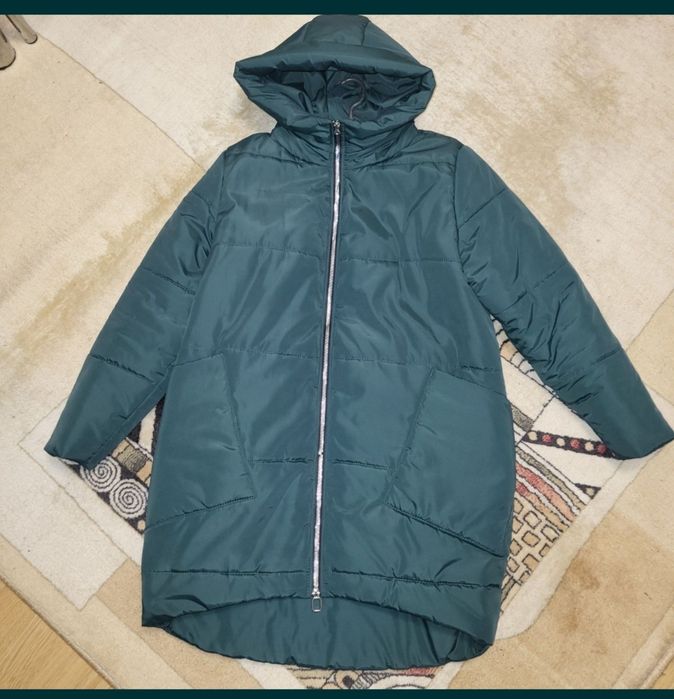 Куртка теплая зима Эмми до - 25.с карманами и капюшоном 50р XL