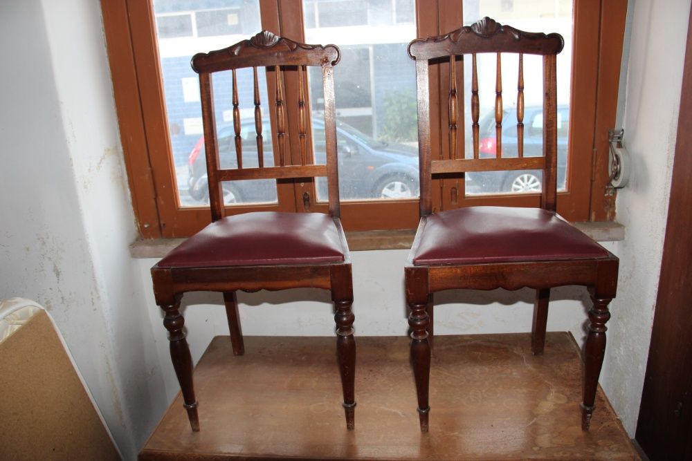 6 Cadeiras Mogno Nórdico - Vintage