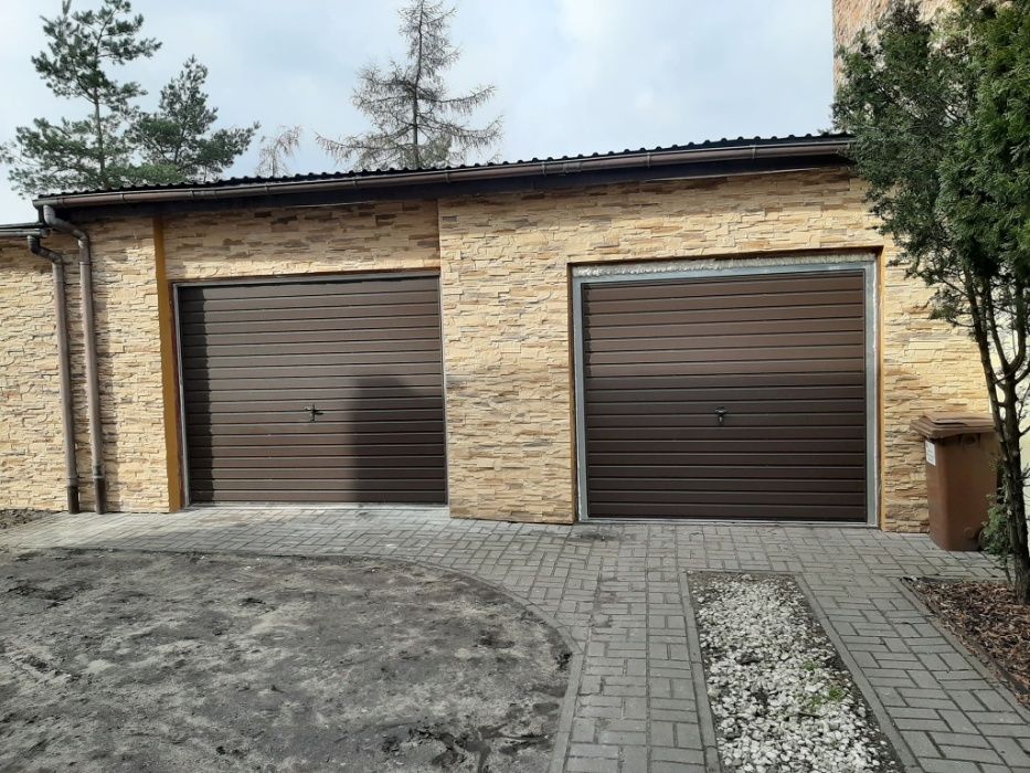 Brama garażowa uchylna 260x220 brąz lub antracyt panel poziomy Dostawa