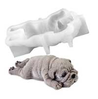 Molde de silicone cão