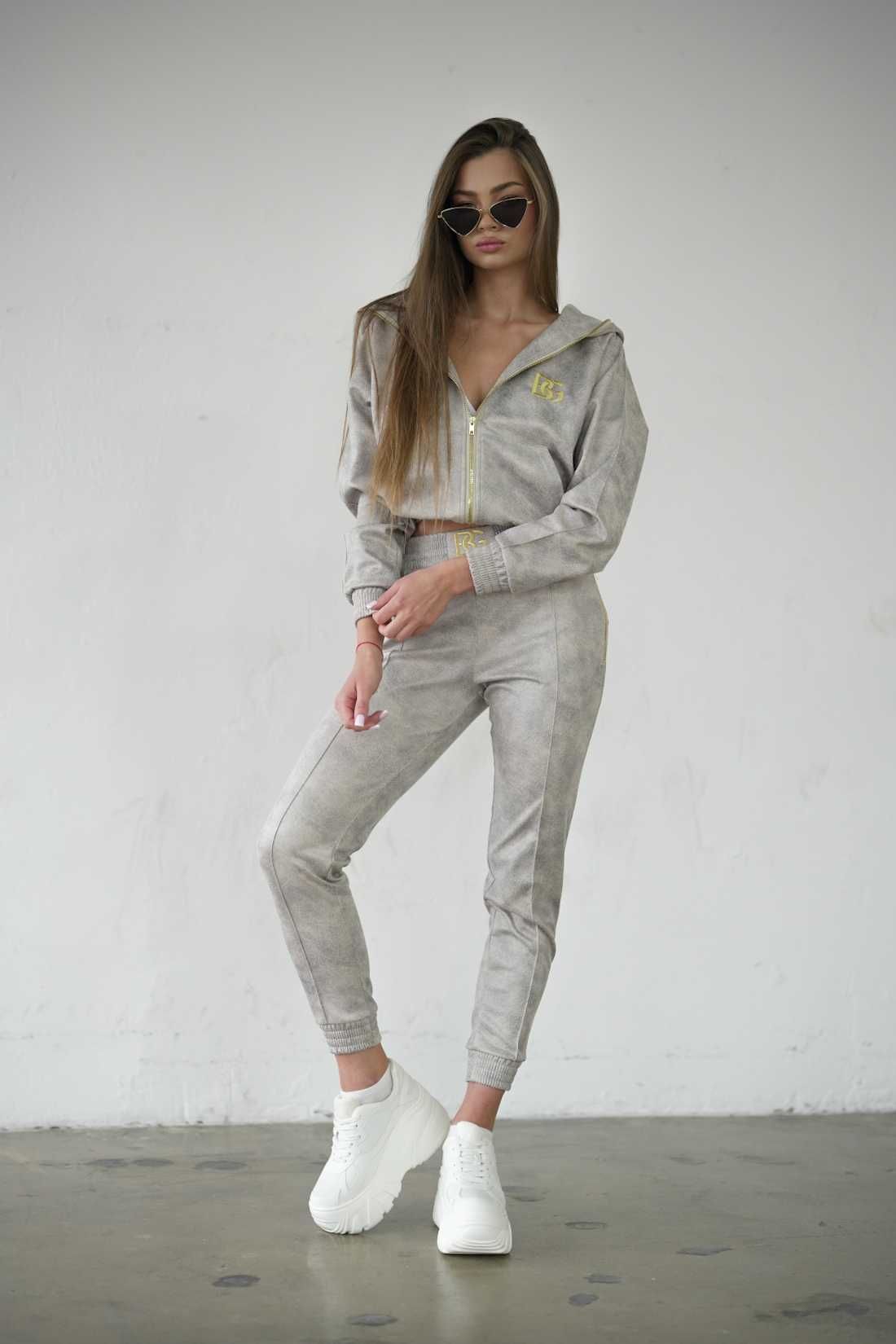 Komplet damski dres Brandenburg BG NEW ESSENTIAL beż melanż rozmiar M