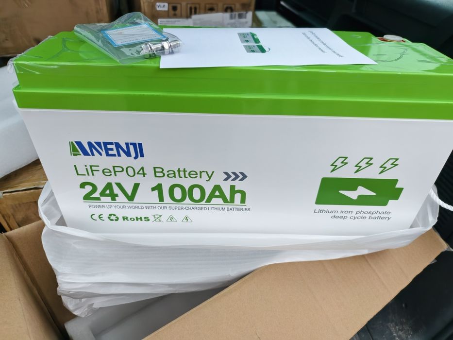 Наявність Lifepo4 Anenji 24 v 100ah 2560ват