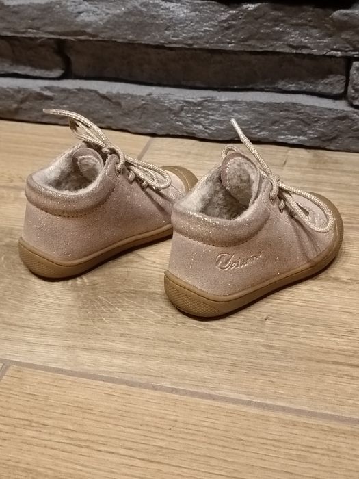 Buciki dziecięce sneakersy niskie Naturino Cocoon brokat roz. 20