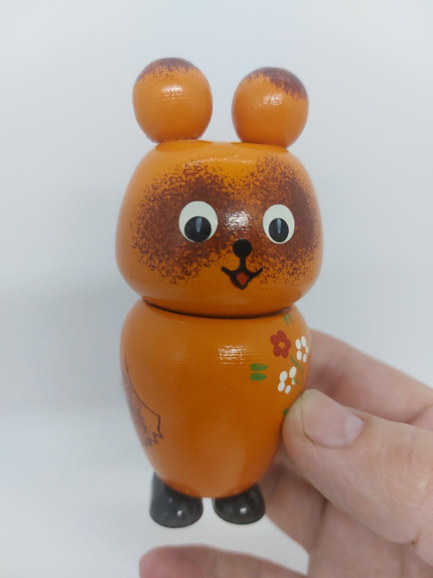 Деревянные игрушки мишки ссср