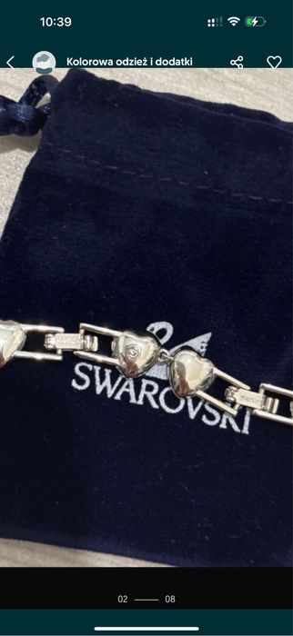 Komplet naszyjnik i bransoletka zestaw bizuterii