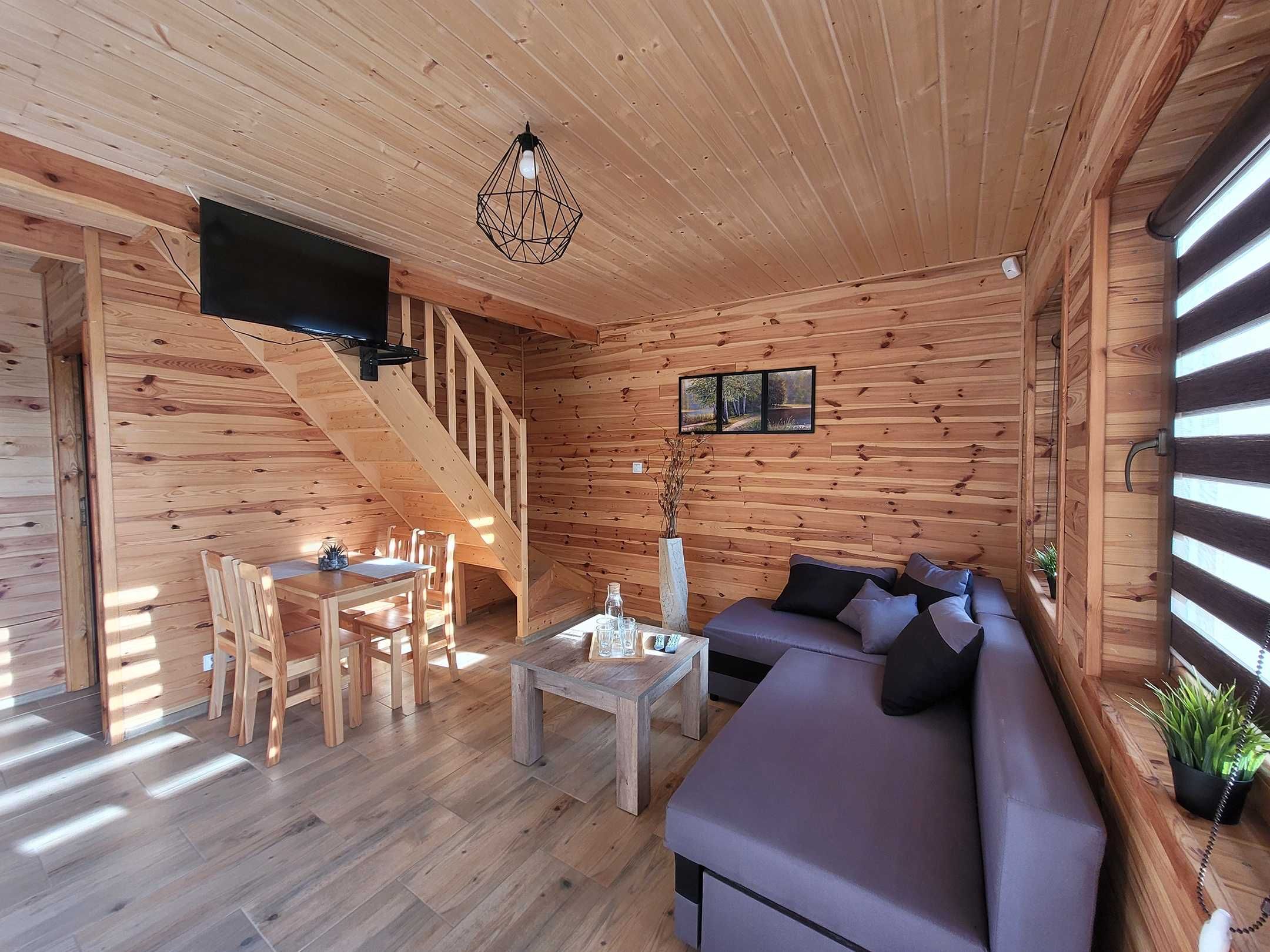 Wynajem drewnianych domków - Spokojna Przystań, Jantar