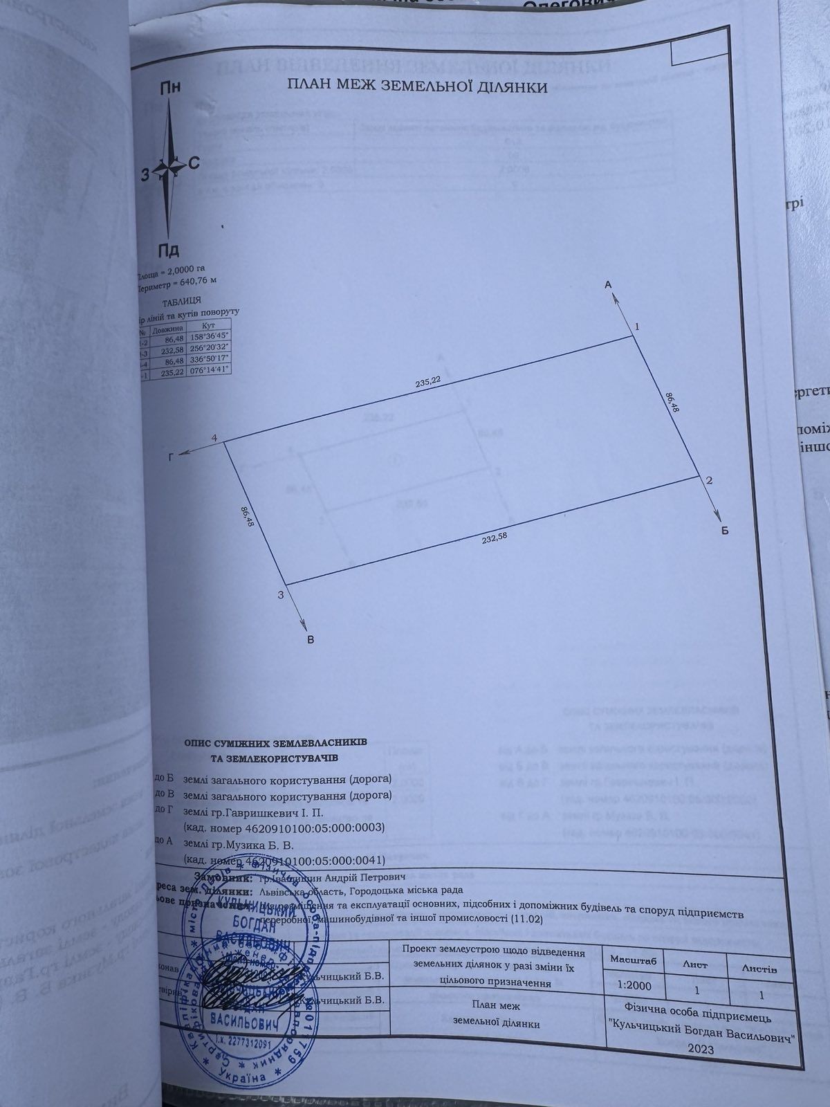 Продаж ділянки Бартатів ,комерція Городоцького р-н 2-га