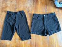 Czarne szorty kolarki H&M r.140