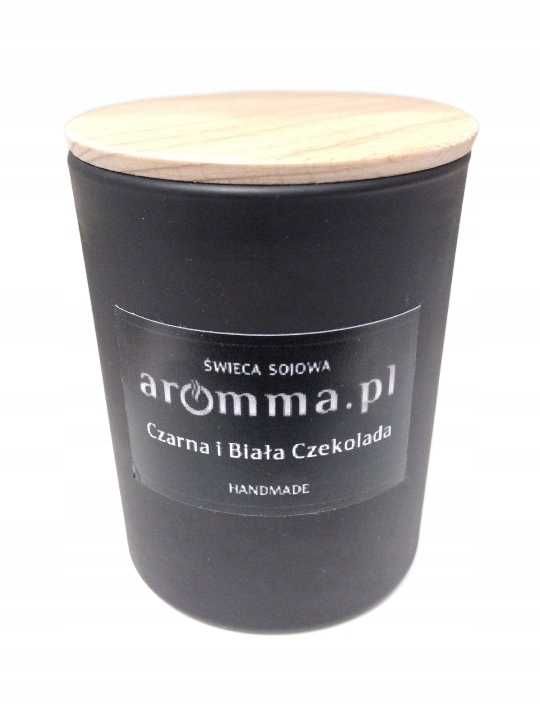 Świeca sojowa Czarna i Biała Czekolada 300 ml Aromma