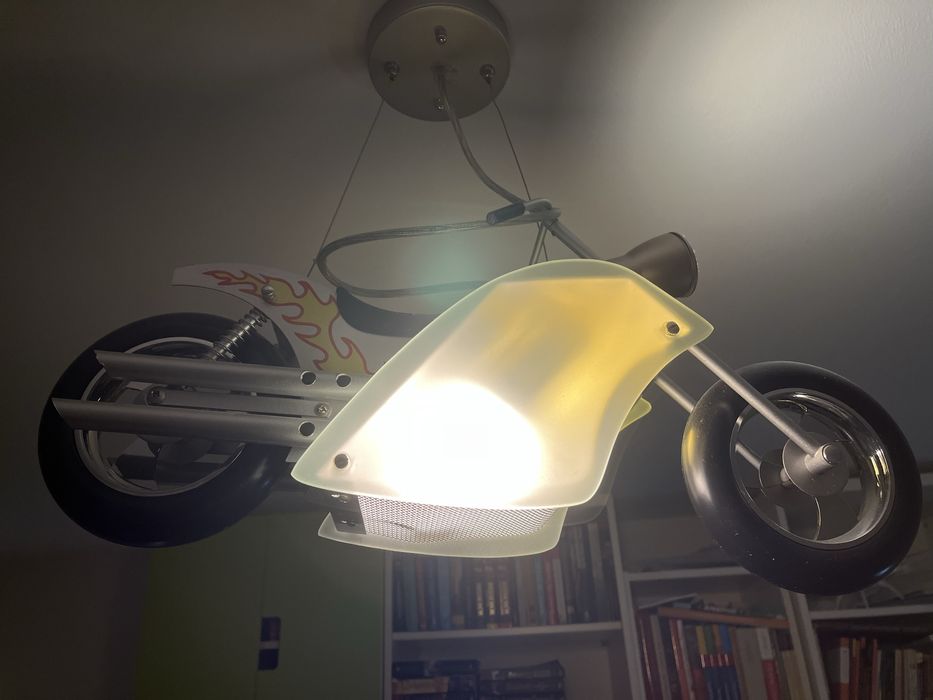 Żyrandol lampa motocykl
