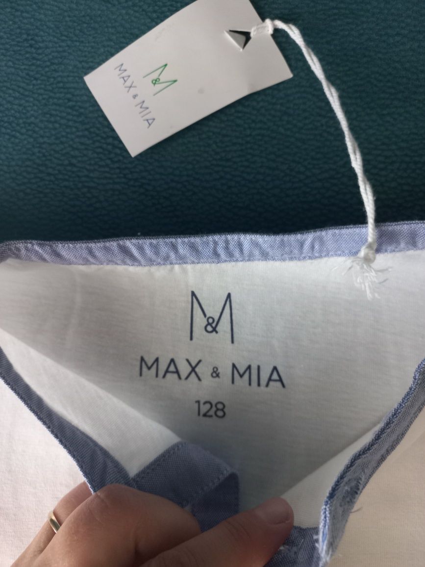 Bluzka NOWA chłopięca okolicznościowa Max & Mia rozmiar 128