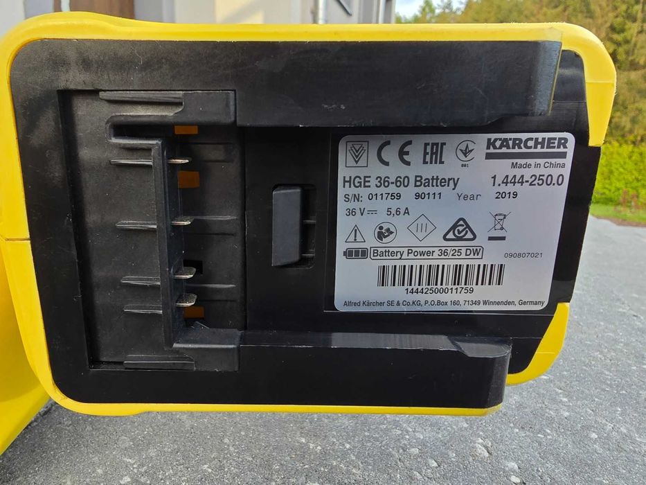 Karcher HGE 36-60 Battery Akumulatorowe nożyce do żywopłotu (36V) Nowe