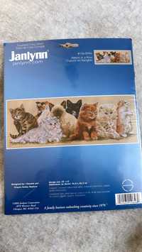 Janlynn zestaw do haftu krzyzykowego kotki
