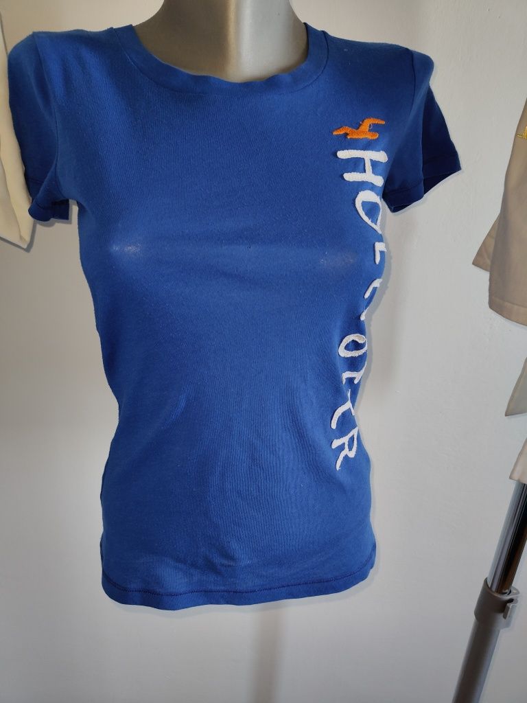 Markowa bluzka koszulka t-shirt damski Hollister r S 36