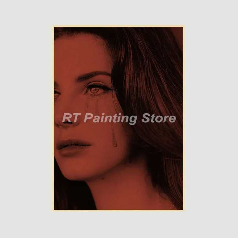 PIĘKNY plakat muzyczny vintage LANA DEL REY