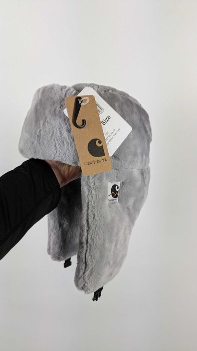 Шапка вушанка Carhartt WIP, ушанка кархарт на меху, вушанка кархарт