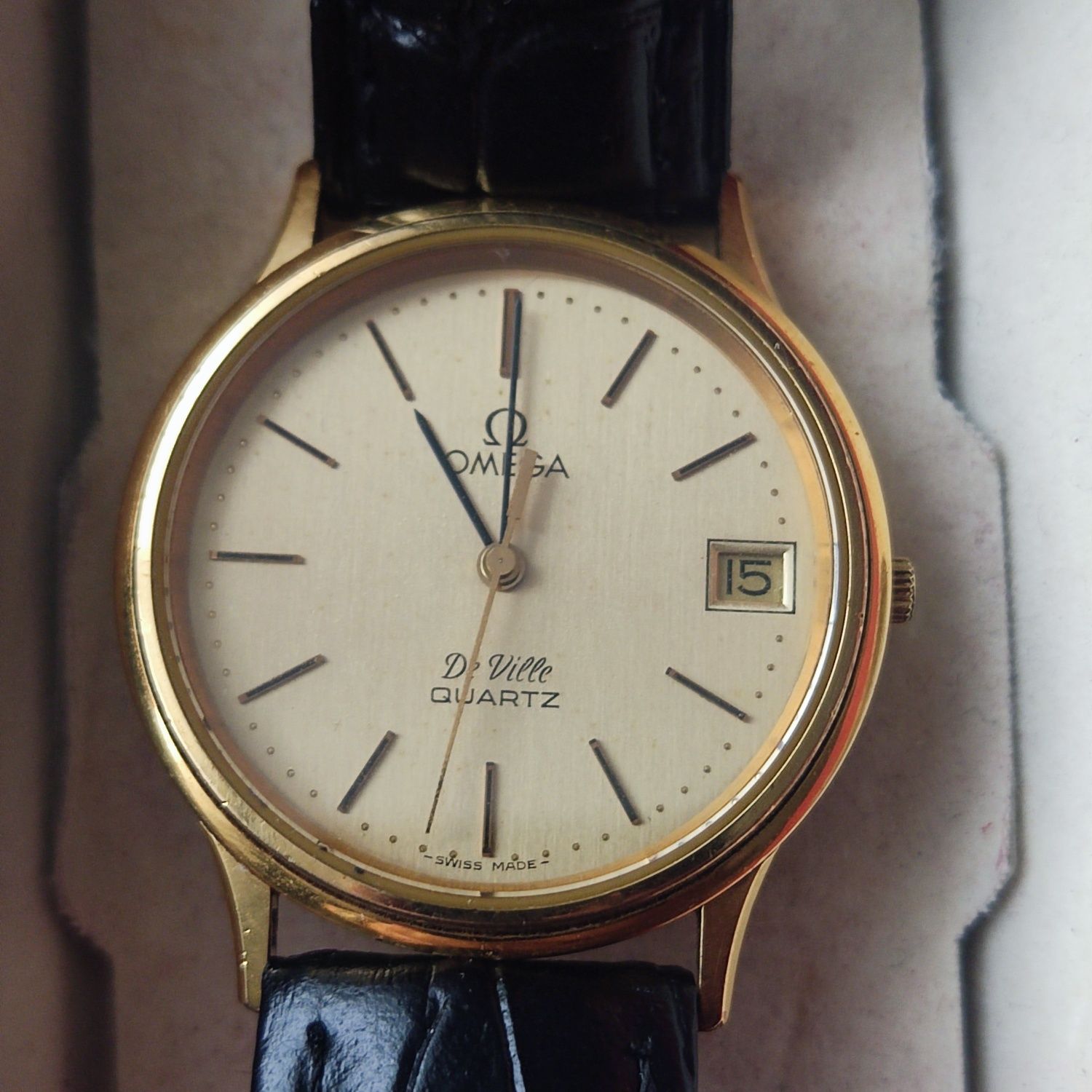 Omega DeVille 1332 z pudełkiem i instrukcją