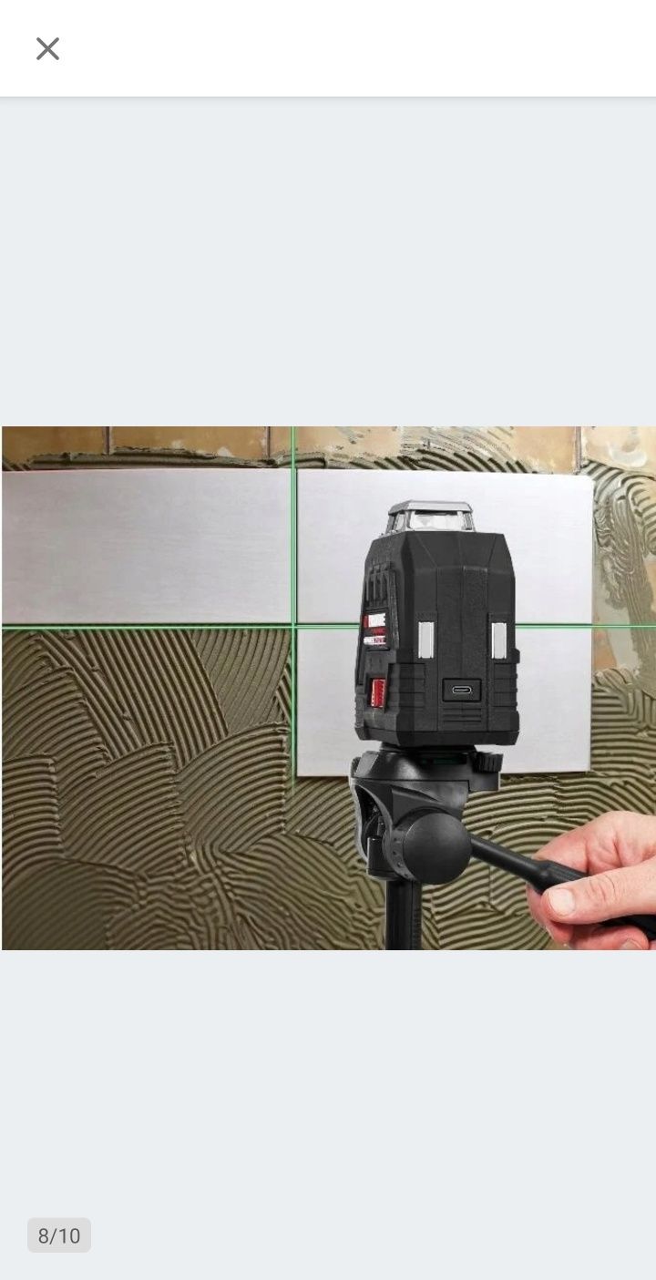 Parkside Performance Laser Krzyżowy  360° +STATYW