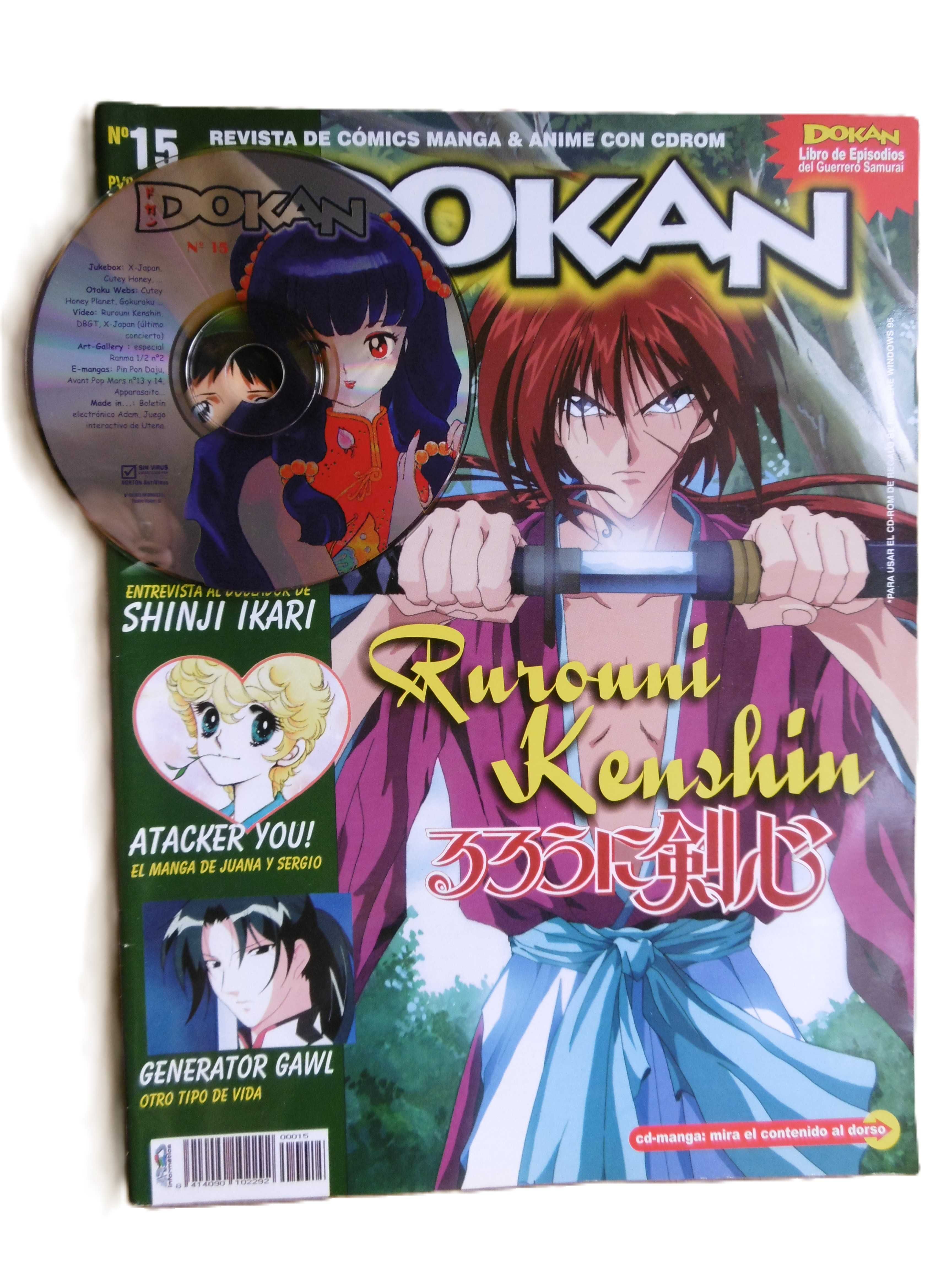 Revistas de manga Dokan com CD