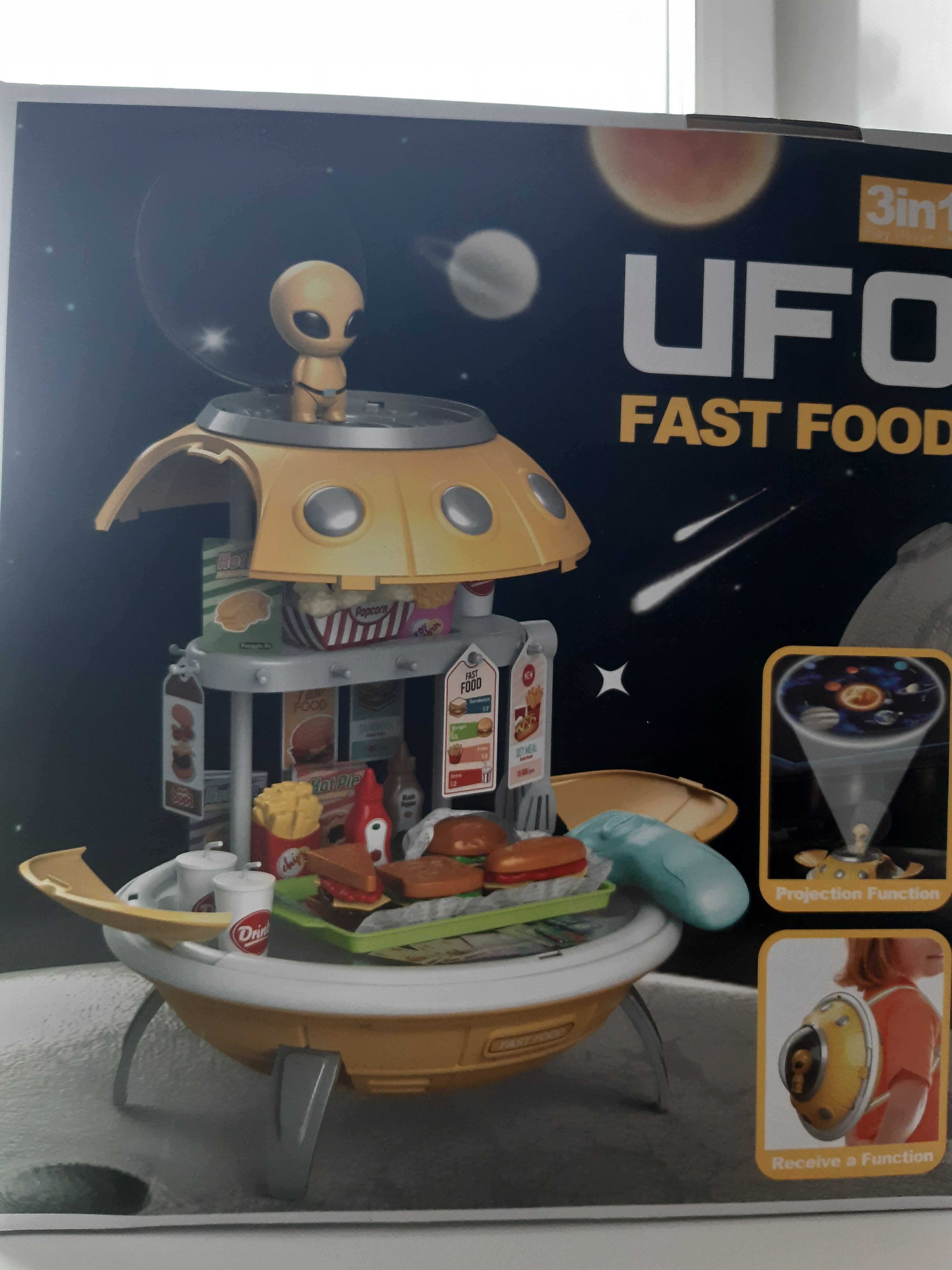 Іграшка НЛО для 3-5 років,  набір Космічна  тарілка UFO fast food