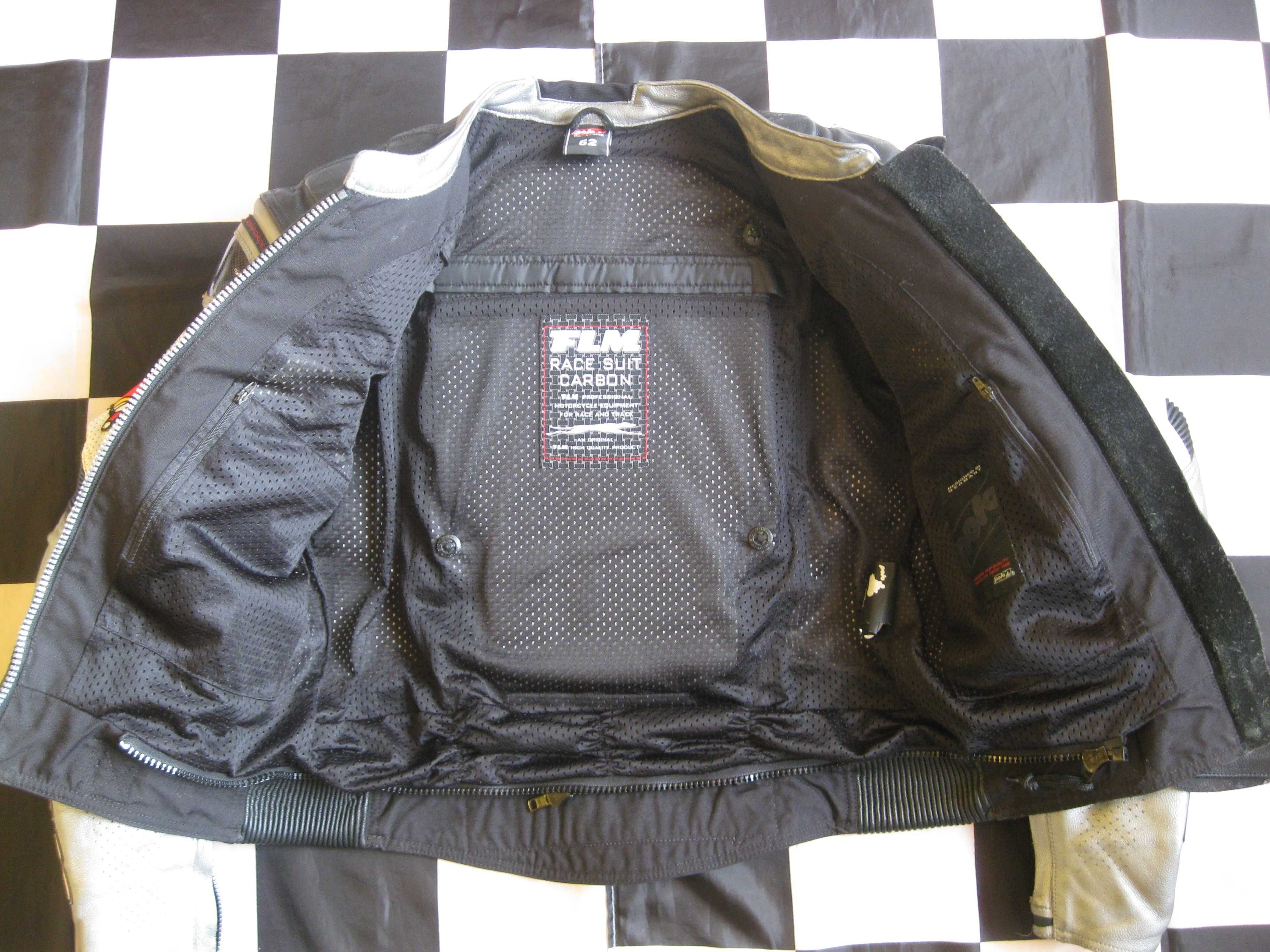 Kombinezon motocyklowy skórzany FLM RACE SUIT CARBON rozm.52