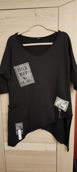 Bluzka tunika asymetryczna LaMu