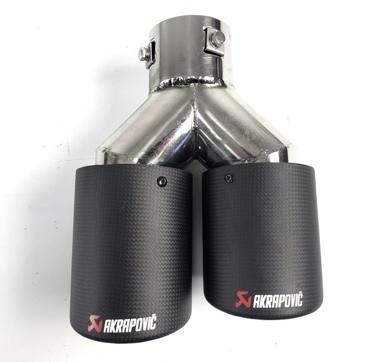 Насадка Akrapovic акрапович карбон выхлоп труба глушитель 63/89