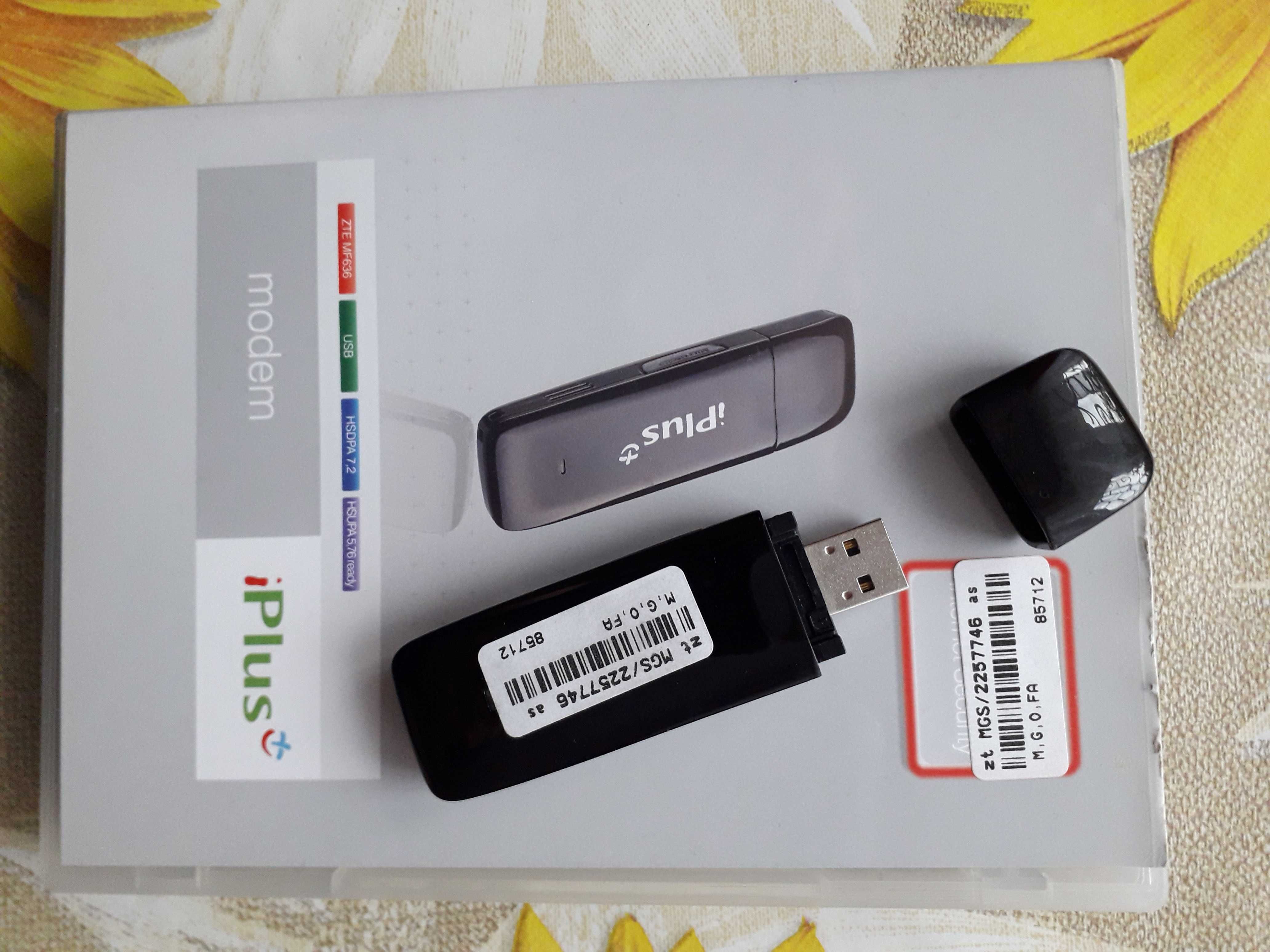 Modem USB ZTE MF 636 - uszkodzony, ale do łatwej naprawy