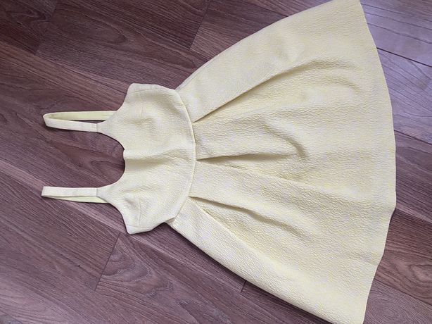 Лимонное платье Zara