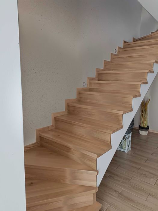 Stopnie schody trepy nakładki drewniane dębowe Pomiar Dostawa Wysyłka