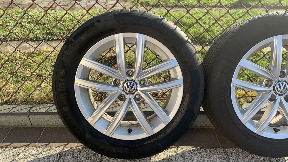 Koła letnie 16” Alufelgi 5x112 VW + opony letnie 205/55/16