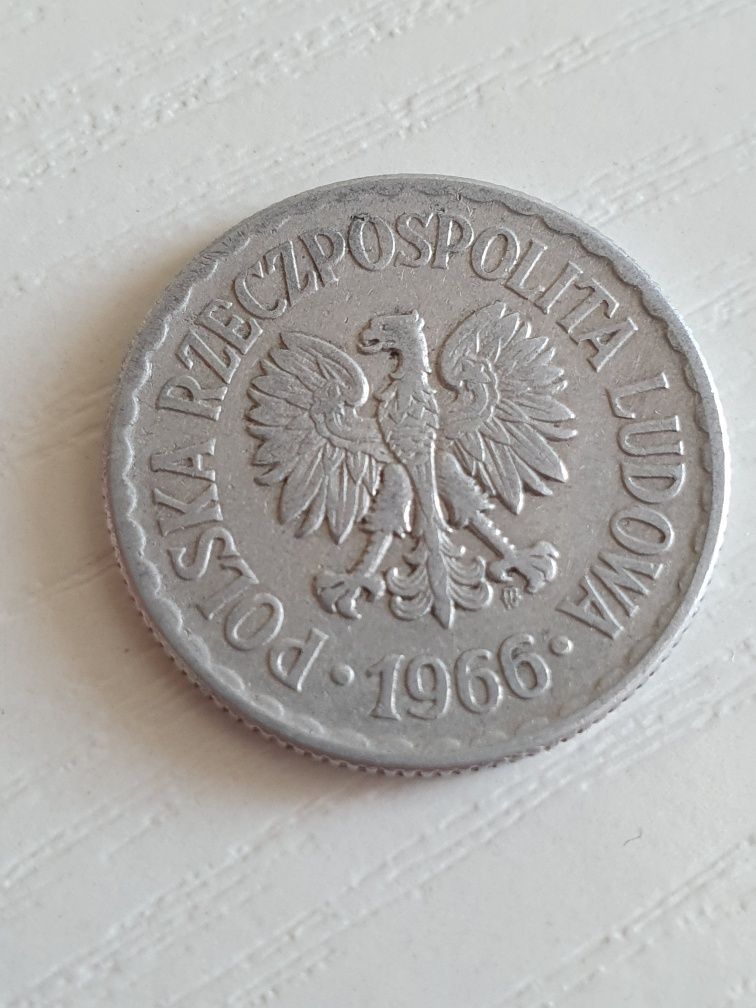 Moneta polska 1 zł z 1966r