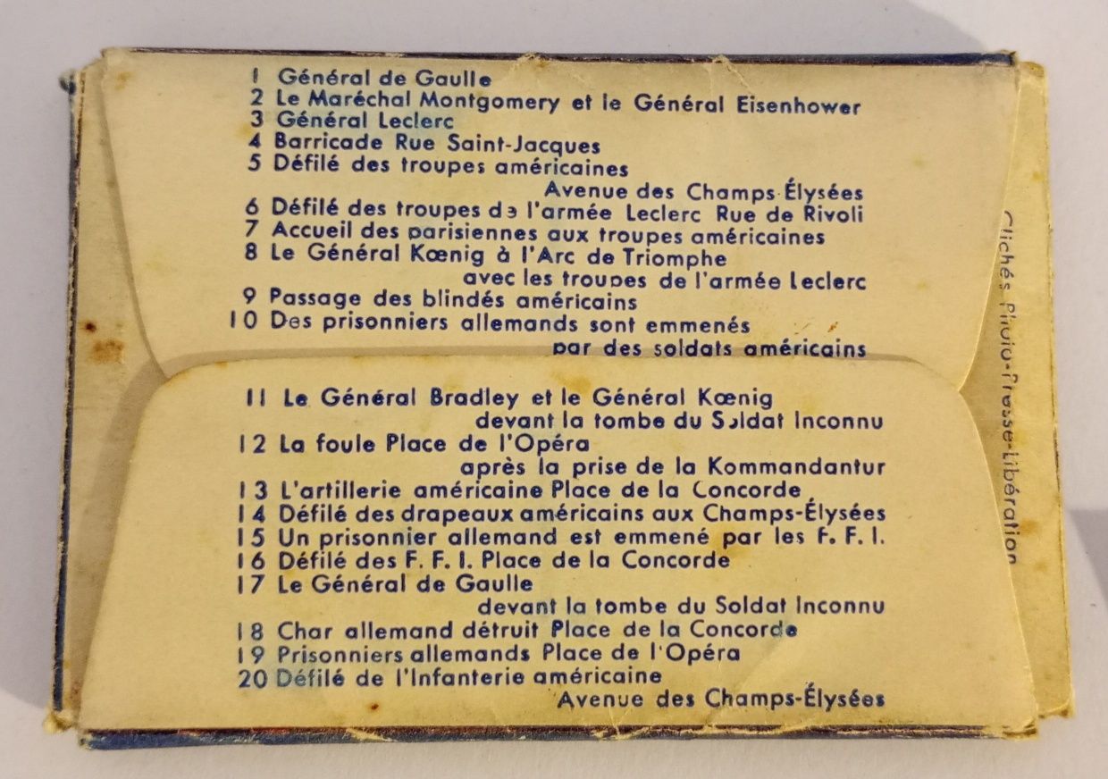 Militaria de Trincheira Segunda Guerra fotos Libertação de Paris 1944