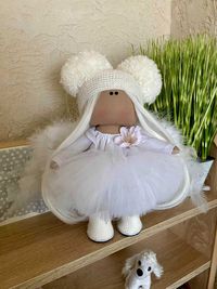 Авторская текстильная кукла 25 см Текстильна лялька интерьерная