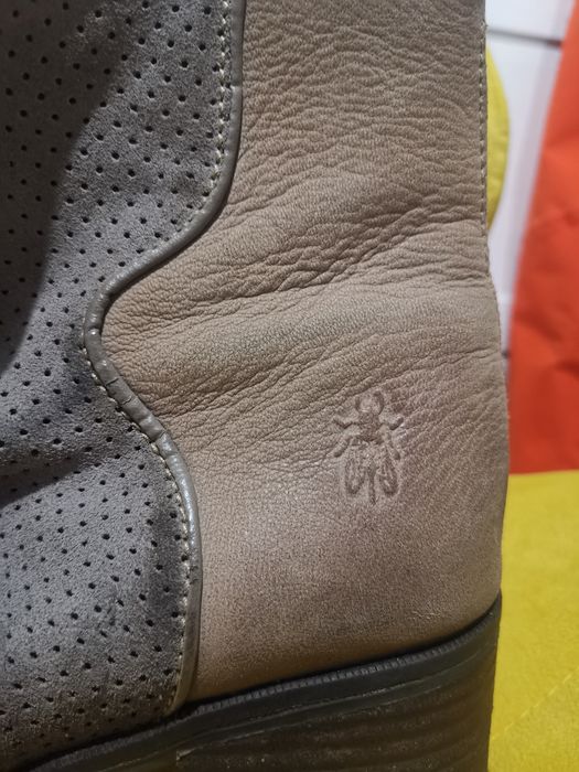 Sztyblety FLY London skóra 39 25cm kozaki półbuty