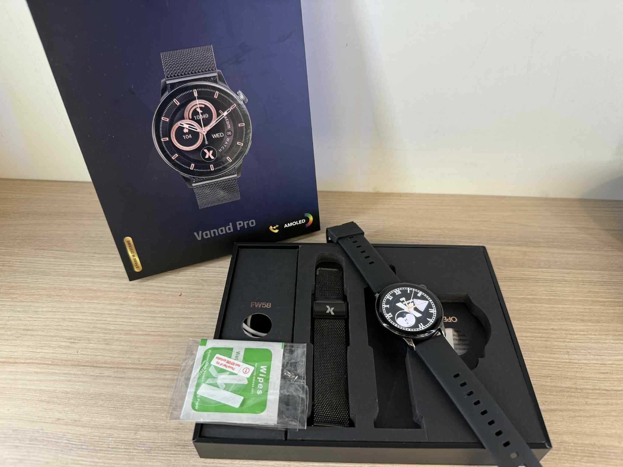 Smartwatch zegarek Maxcom Vanad Pro FW58 Czarny
