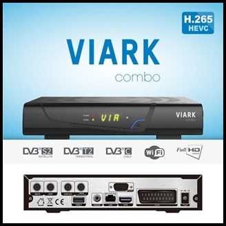 Receptor Satélite e Cabo Viark Combo H265