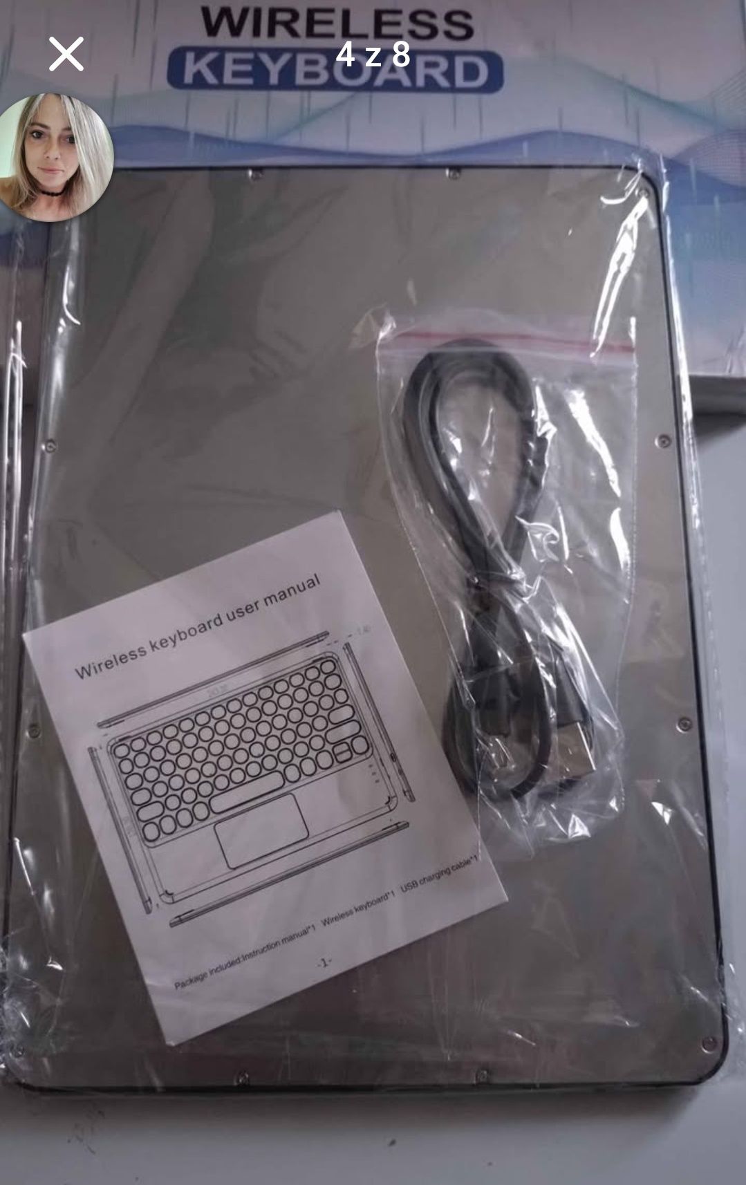 Klawiatura bezprzewodowa z touchpad Bluetooth