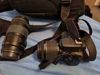 Sprzedam Canon EOS 100D + obiektyw 70-300mm + torba