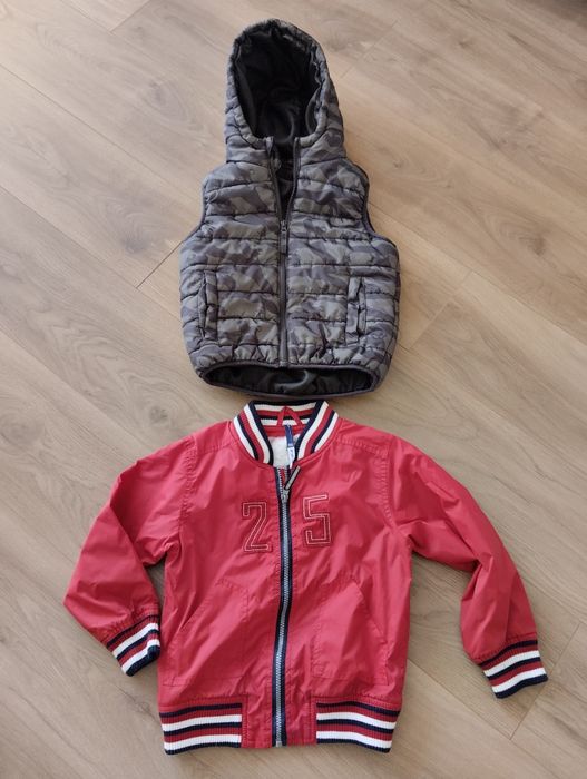 Bezrękawnik i cienka kurtka jesienna zestaw 122