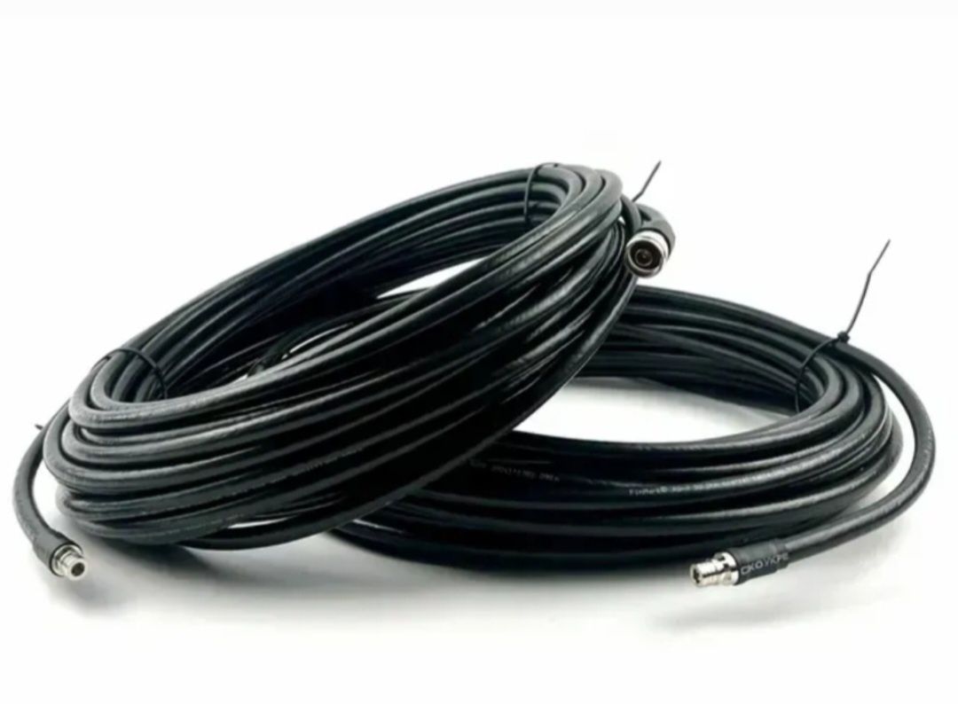 Коаксиальный кабель RG-8 N-Type-QMA Комплект с двух кабелей по 20m.